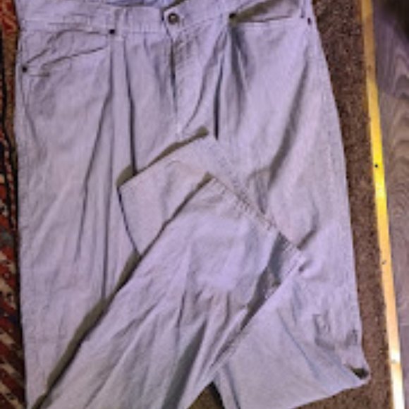 H&M Other - H&M cute blue striped engineer pants sz36